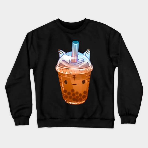 Tiger Thai Tea Crewneck Sweatshirt by Claire Lin